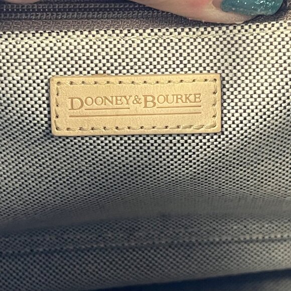 Dooney & Bourke Signature Logo Canvas Double Handle Satchel & Eyeglass Case - Picture 11 of 13